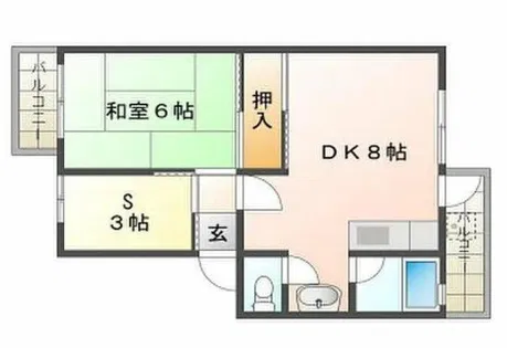 銀の馬車道壱番館【A-10号室】の間取り