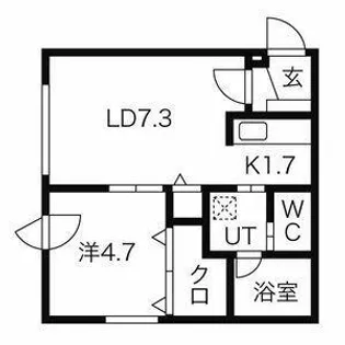 SENSAI-TSUKISAMU【303号室】の間取り