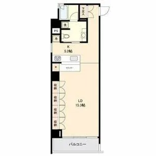 スクエア名駅南【5階】の間取り