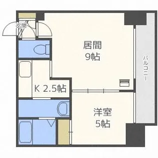 サンコート大通【3階】の間取り