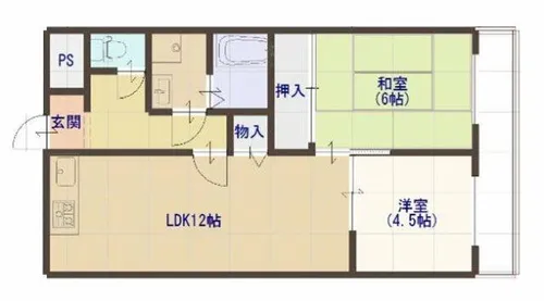 デルニエアン【4階】の間取り