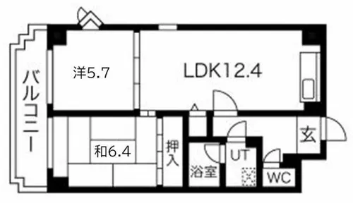 デルニエアン【4階】の間取り