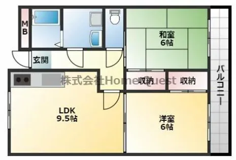 ルネアルマーニ【1階】の間取り