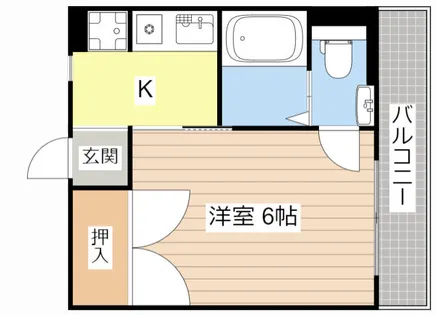 ティーエムコート【1C号室】の間取り