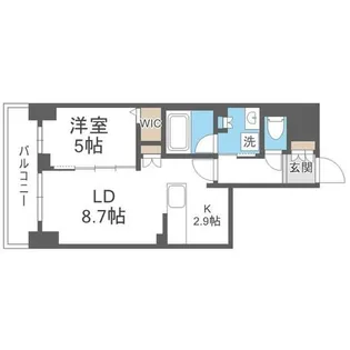ジュノール札幌植物園【10階】の間取り
