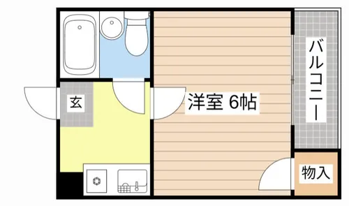 コンフォートハウス長浜Ⅰ【107号室】の間取り