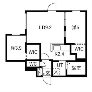Ts COURT West13【1階】の間取り