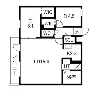 Ts COURT West13【3階】の間取り