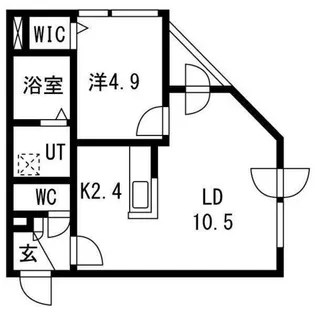 ALPHA琴似PREMIER【3階】の間取り