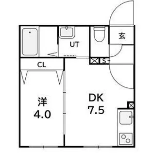 ラフィーネ西町【4階】の間取り