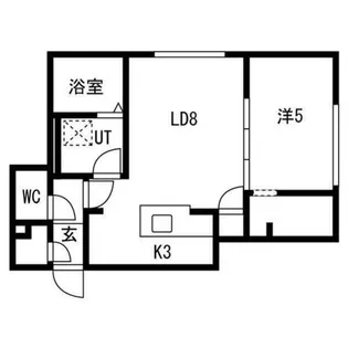 la maana旭山公園通【4階】の間取り