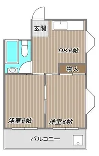 エムエイチハイツ【5階】の間取り