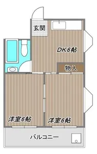 エムエイチハイツ【5階】の間取り