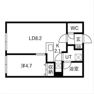 (仮)ブリス北円山【3階】の間取り