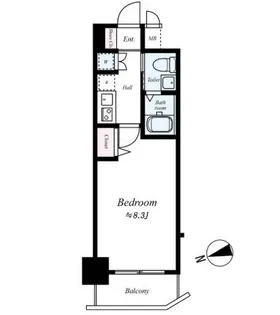 ディナスティ玉造【3階】の間取り