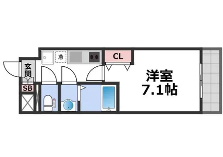 M-city天王寺【8階】の間取り