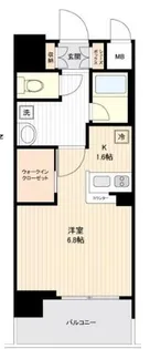 アスヴェル京都烏丸五条【604号室】の間取り