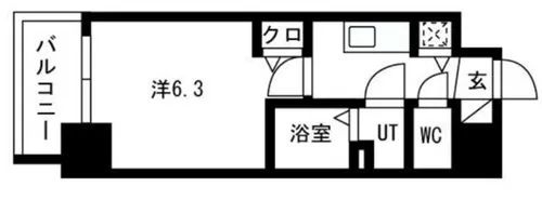 プレサンス高津公園ディオ【7階】の間取り