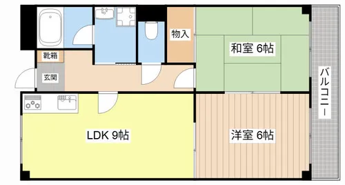 アドニス大崎【101号室】の間取り