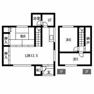 北海道岩見沢市美園四条5丁目【一戸建】の間取り