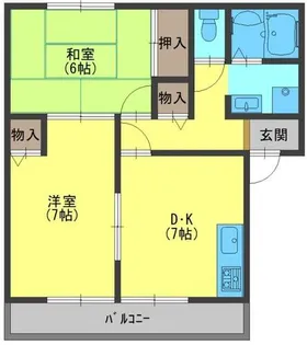 Kコスモ【2階】の間取り
