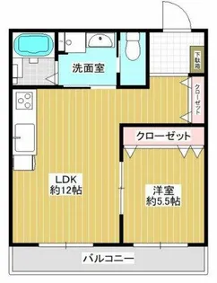 グロースコート弥刀【1階】の間取り