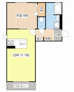 シャーメゾン リーリエ【E103号室】の間取り