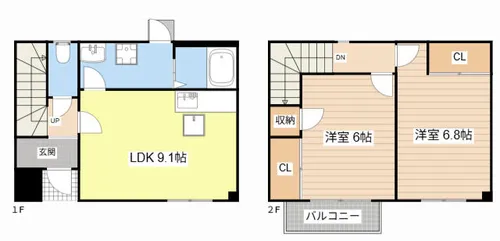 Branche1043【5号室】の間取り