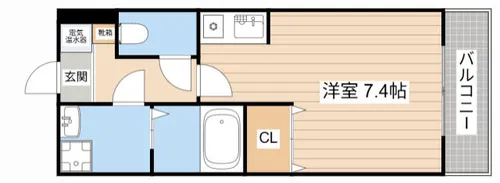 エクセル田中 W【1階】の間取り