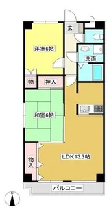 フォルトゥーナ【103号室】の間取り