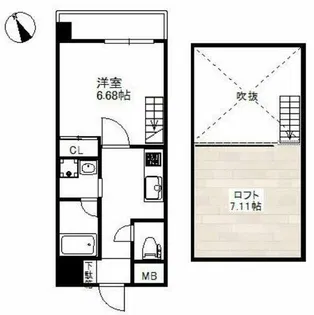 WOB西九条【10階】の間取り