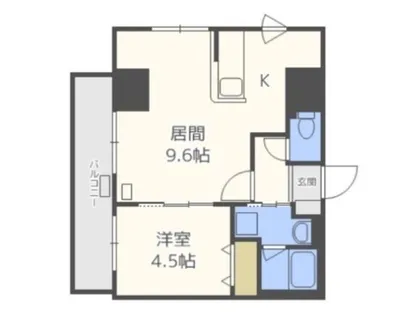 ラクラス円山公園【7階】の間取り