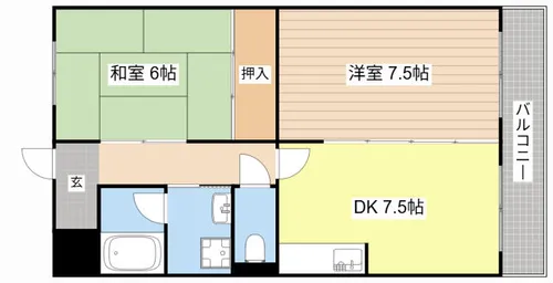 エクシブⅡ番館【2階】の間取り