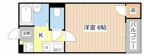 ハイツ宮野裏【205号室】の間取り
