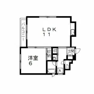 ドゥプリエ【6階】の間取り