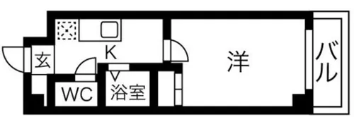 パークハウスナンバ【2階】の間取り