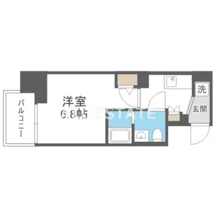 エグゼ大阪城イースト【4階】の間取り