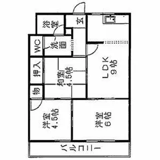 シャトー成田1【2階】の間取り