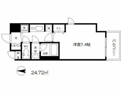 ララプレイス大手通LD【4階】の間取り