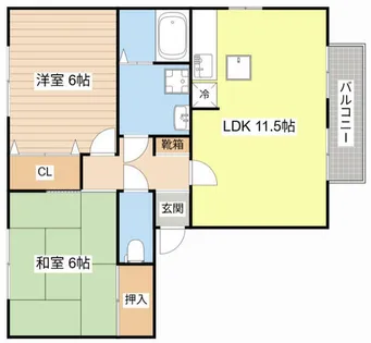 パークハイム【A-101号室】の間取り