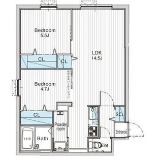 JANUS(ジェイナス)residences南平岸ステージ【205号室】の間取り