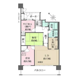 ステーシア守山駅前【406号室】の間取り