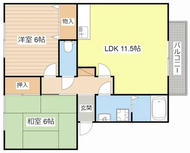 パークハイム【A-202号室】の間取り