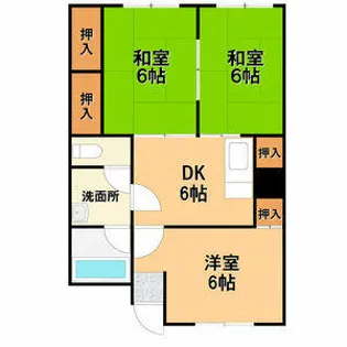 プランドゥ柳川【2階】の間取り