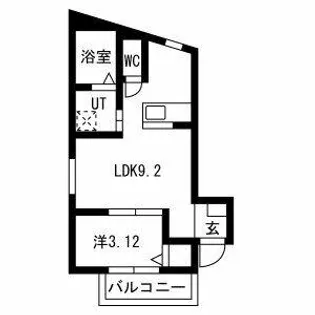 サンレジデンス岩塚【1階】の間取り