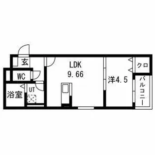 Yusevia【301号室】の間取り