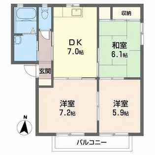 MMK觜崎【0202号室】の間取り