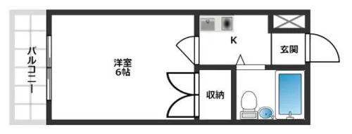 川西エンビィハイツ【4階】の間取り