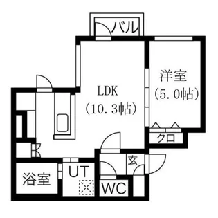 ル・シェーヌ桑園【4階】の間取り
