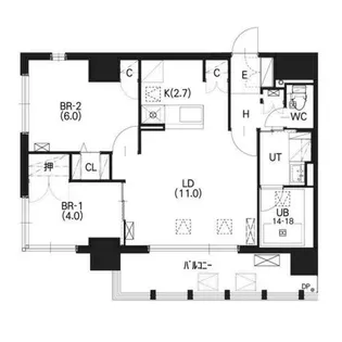 リシェス桑園【2階】の間取り